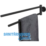 TIGER Handtuchhalter Boston 2-armig Schwarz