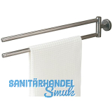 TIGER Handtuchhalter Boston 2-armig Edelstahl geb�rstet