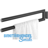 TIGER Handtuchhalter Bold 2-armig Schwarz
