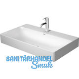 DURAVIT Aufsatzwaschtisch DuraSquare 80 mit Hahnlochbank, Wei�