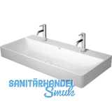 DURAVIT Aufsatzwaschtisch DuraSquare 100 mit Hahnlochbank, Wei�