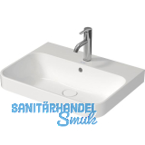 DURAVIT Aufsatzwaschtisch Happy D.2 Plus 60 mit 1 Hahnloch, Wei�