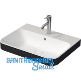 DURAVIT Aufsatzwaschtisch Happy D.2 Plus 60 mit 1 Hahnloch, Wei�/Anthrazit matt