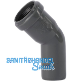 Bogen f�r Abflussrohr DN 32 mm / 45�