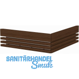 HARVIA Holzreling zu Qube 9 und 10,5 kW/Combi 10 kW Walnuss zweiseitig