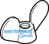 Geberit Flgelmutter 25 l Pluviaeinlauf