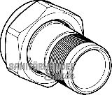 Geberit PushFit Verteilerverschraubung