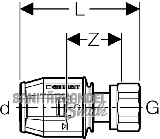 Geberit Push Fit berg. m berwurfmutter